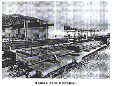 Il parco e le aree di stivaggio